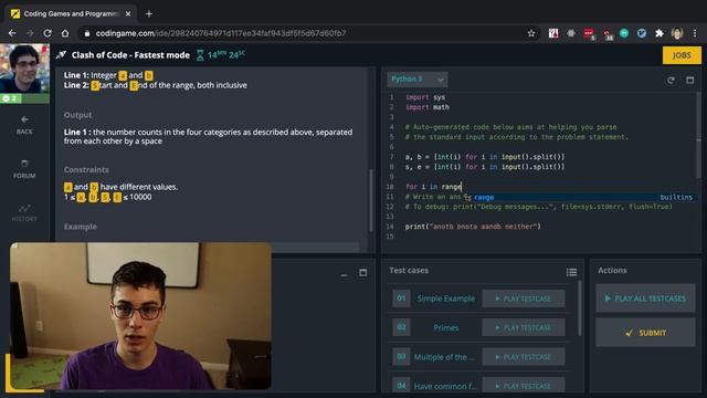 Challenging Ben Awad to Clash of Code смотреть онлайн