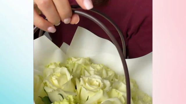 Цветочная сумочка с белыми розами смотреть онлайн