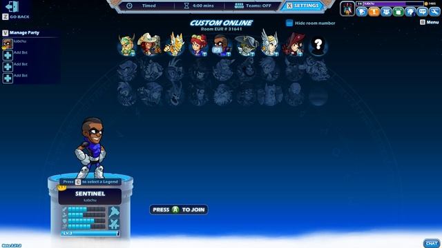 Как поиграть с своим другом в игру Brawlhalla!!! смотреть онлайн