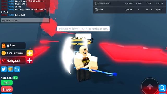 Getting 10,000 rebirths in Roblox Treasure Hunt Simulator! смотреть онлайн