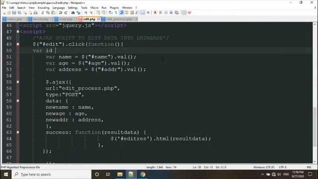 AJAX Tutorial(AJAX CRUD Series-3) смотреть онлайн