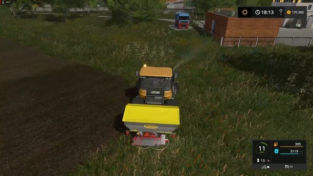 Farming Simulator 17 ➣ Колхоз им. Мичурина № 126. Посев Ячменя и удобрение своего поля после посева смотреть онлайн