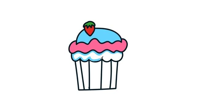 Как нарисовать ПИРОЖНОЕ / Раскраски ПИРОЖНОЕ / How to draw a CAKE / Coloring CAKE / Краски Раскраск смотреть онлайн