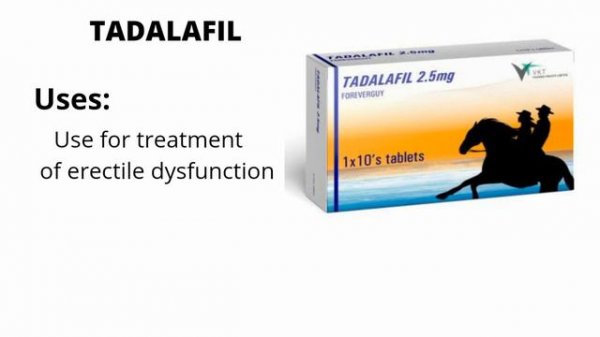 Tadalafil 2.5 mg, 5 mg, 10 mg, Tablet (cialis) - Tadalafil uses, Dosage, side effects