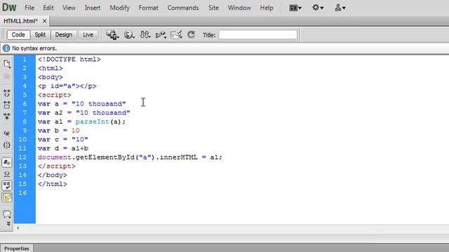 30 - JavaScript parseInt Method смотреть онлайн