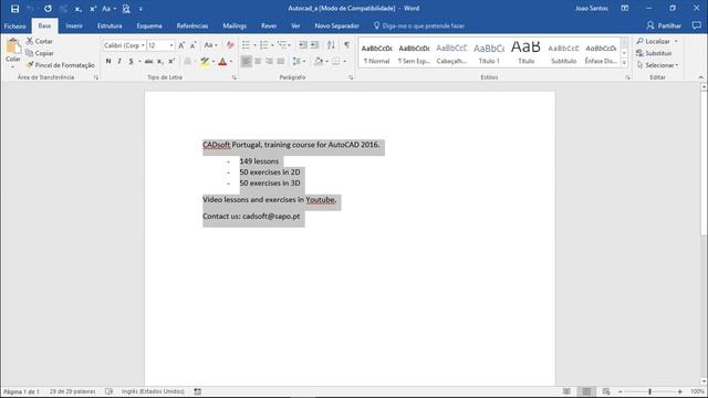 AutoCAD 2016 English - Lesson 45/149 - Import Text from File смотреть онлайн