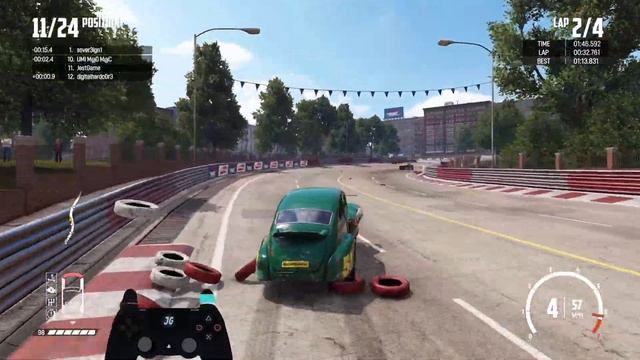 Bulldog Dragdog Tournament Reward - No Assists Race Gameplay - Wreckfest смотреть онлайн