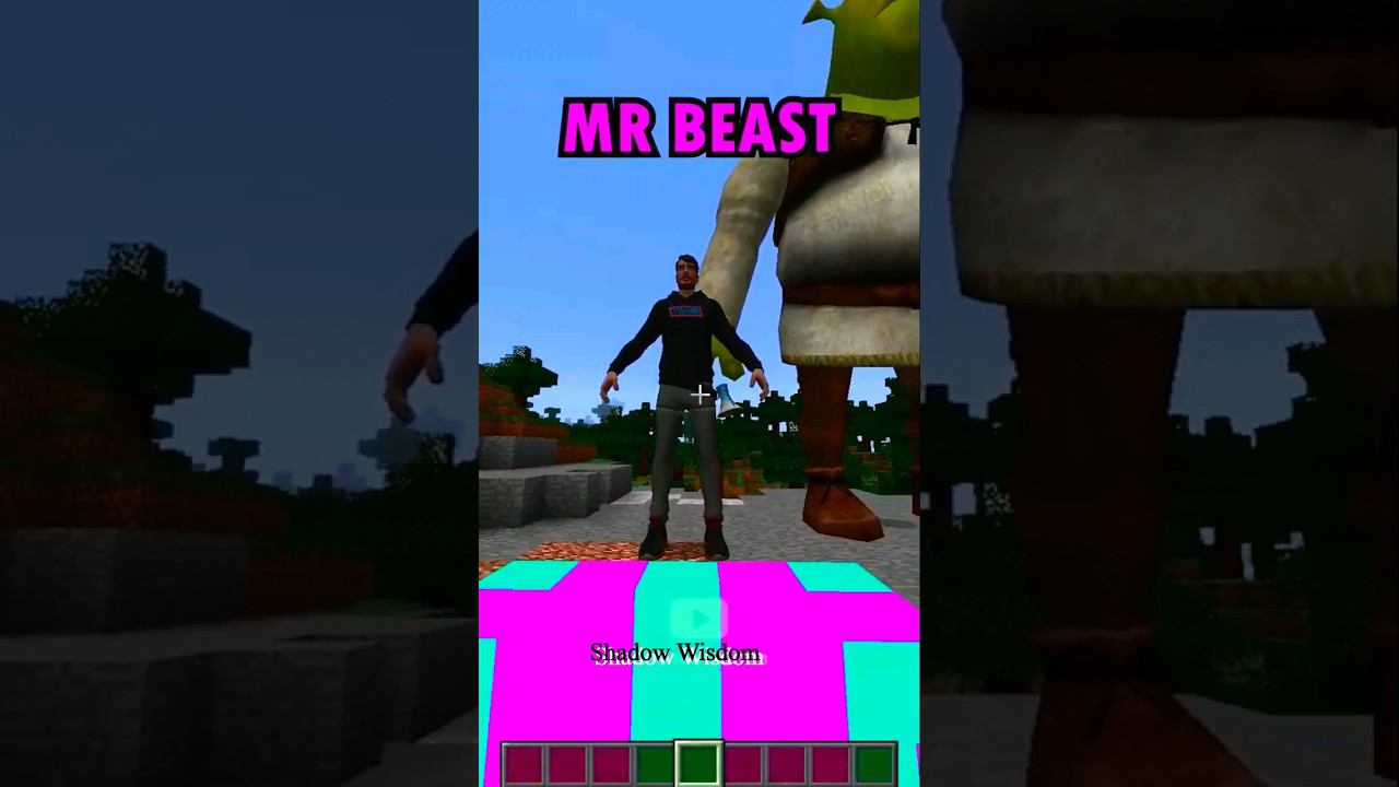Minecraft MrBeast VS Wednesday parkour chase #shorts #mrbeast #minecraft #shadowwisdom смотреть онлайн