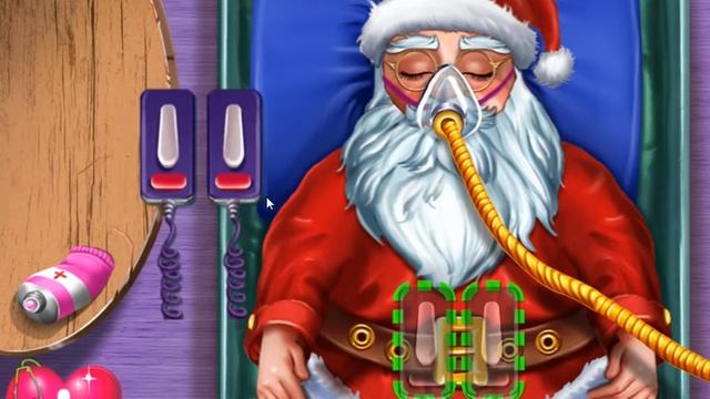 Merry Christmas game ИГРА ЛЕЧИМ САНТУ | Zlata Game Time смотреть онлайн