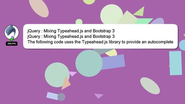 jQuery : Mixing Typeahead.js and Bootstrap 3