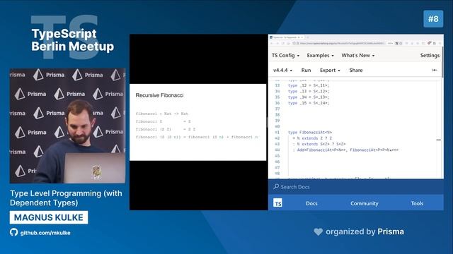 TypeScript Berlin Meetup #8 - Magnus Kulke - Type Level Programming (with Dependent Types) смотреть онлайн