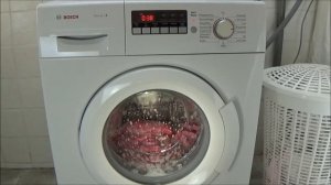 Easy care wash 20 degrees BOSCH WAB28220 washing machine program, test example movie #317