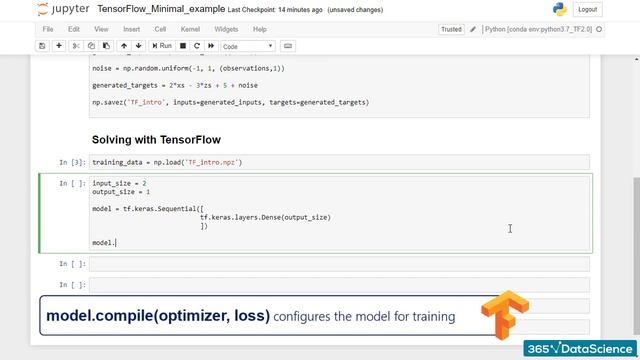 239 Outlining the Model with TensorFlow 2 (DEEP LEARNING TENSOR FLOW 2.0) DATA SCIENCE COURSE смотреть онлайн
