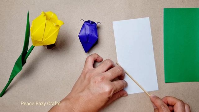 How to make paper Flowers Bouquet | Paper Flowers gifts | Tulips Bouquet Wrapping Easy | Origami смотреть онлайн