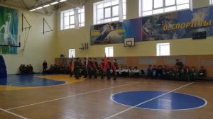 Смотр знаменных групп,  юнармейцы гимназии №7, 01.04.21