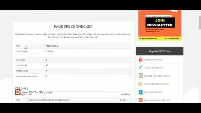 Page Speed Checker Free Tool by SEO Tool Keg смотреть онлайн