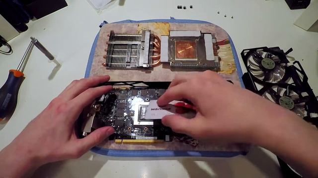 Замена термопасты NVIDIA GeForce GTX 780 Gigabyte OC Windforce
