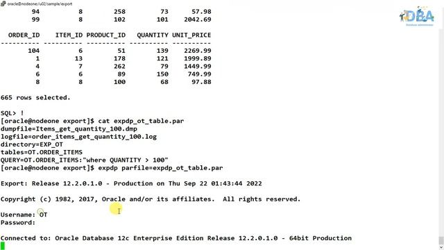 EXPDP/IMPDP PARAMETERS - QUERY || ORACLE DATABASE ADMINISTRATION|| DBA FROM INDIA смотреть онлайн