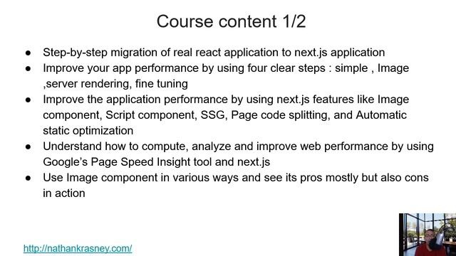 Enhance your react app performance by migrating it to next.js app смотреть онлайн