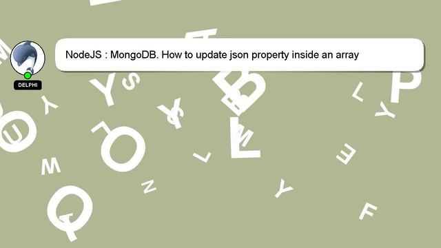 NodeJS : MongoDB. How to update json property inside an array смотреть онлайн
