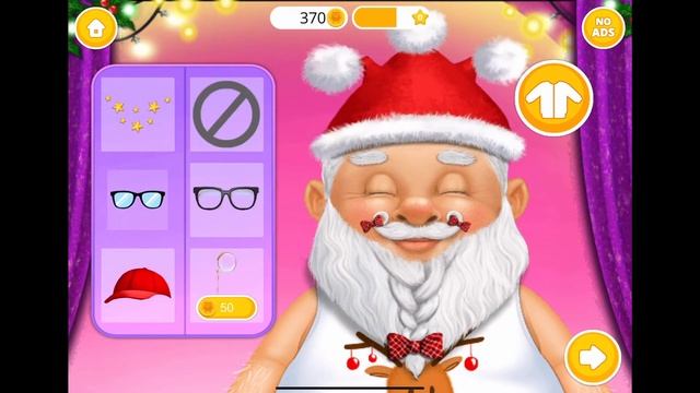 Kids Christmas Hair Salon App Gameplay Walkthrough | Santa Haircut | Cute Holiday Games смотреть онлайн