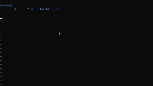 Hello World на Ассемблере (x86) смотреть онлайн