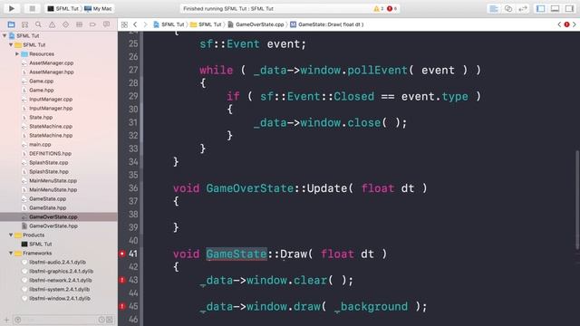 Flappy Bird SFML C++ [STATE CREATION] - Game Over State/Screen смотреть онлайн