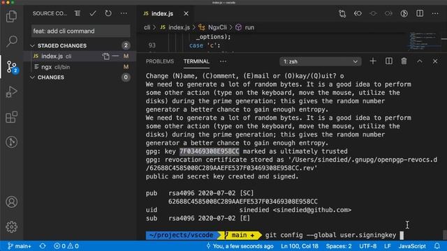 Source Control Tip 19: Signing a commit via GPG смотреть онлайн