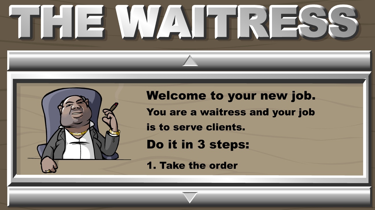 №2 The Waitress (Официантка)|Browser Games смотреть онлайн