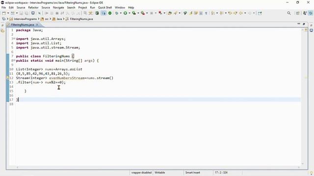 Java Tutorial: Filtering Elements In Java Streams смотреть онлайн