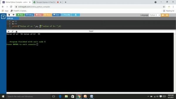 INPUT OUTPUT IN PYTHON