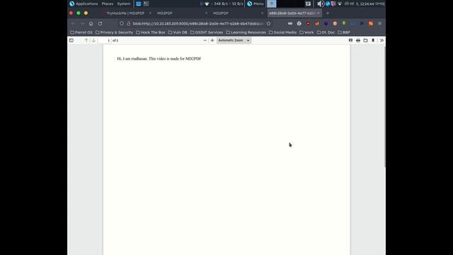 MD2PDF TryHackMe CTF Solution | Rradhasan