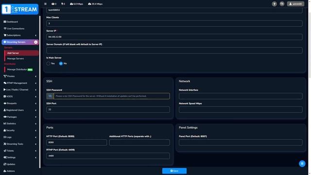 1-Stream | Admin panel - How to add server смотреть онлайн