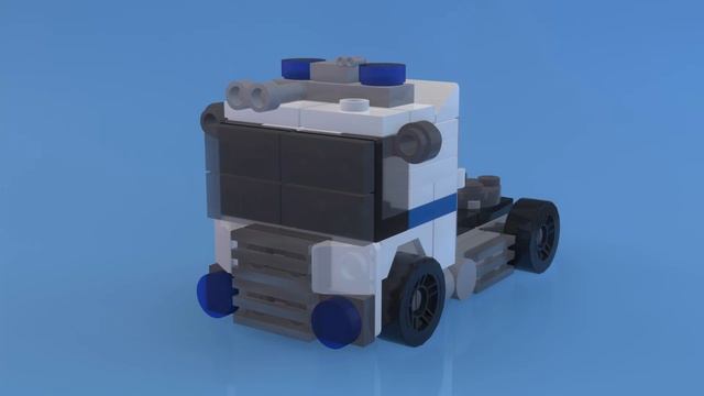 Lego Mobile Police Command Center Truck Easy Tutorial смотреть онлайн