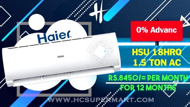 HAIER DC INVERTER|DC INVERTER ON INSTALLMENTS|HAIER 1TON|HAIER 1.5OTON|ONLINE INSTALLMENTS IN LAHOR смотреть онлайн