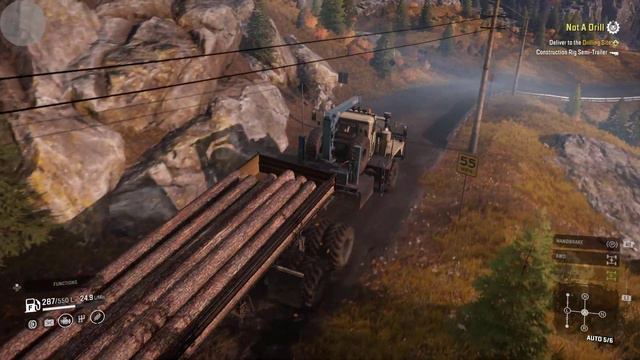 SNOWRUNNER Gameplay Walkthrough Part 11 | Transport Logs in One Trip l No Commentary смотреть онлайн