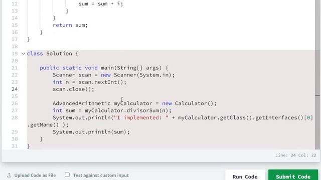 Hackerrank Day 19: Interfaces Solution - Java 8| 30 Days Of Code Hackerrank смотреть онлайн
