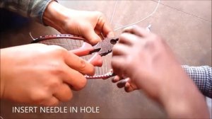 How to repair badminton racket string at home by ASHRAF & DEEPAK