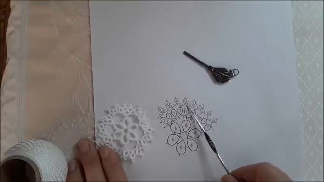 ?? PAÑITO DE FRIVOLITE EN DOS COLORES 1ª PARTE ?? смотреть онлайн