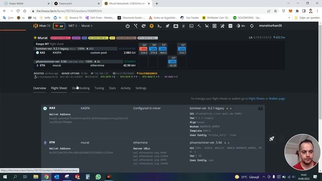 Kaspa Coin Mining / Sessiz Anlatım / Hiveos en basit ayarlar / yaptıklarımı yapın, sadece seyret смотреть онлайн