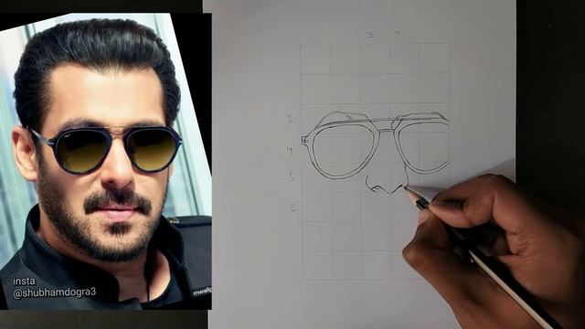 How to draw Salman Khan Step by Step // full sketch outline tutorial for beginners ( in hindi ) смотреть онлайн