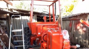 Покраска кабины и установка стекл на трактор т25