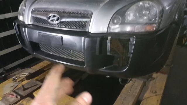 Hyundai Tucson. Дотяжка лонжерона, и сборка смотреть онлайн