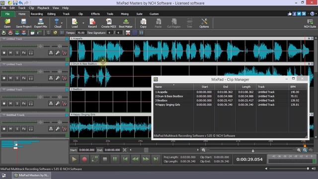How to Make a Mashup with MixPad | MixPad Multitrack Mixing Software Tutorial смотреть онлайн