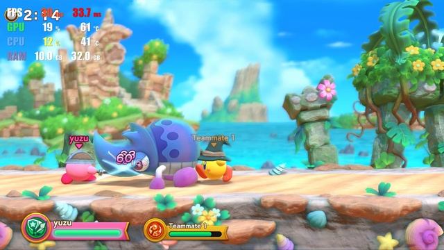 Yuzu EA 1618 | Super Kirby Clash | Switch Emulator HD Gameplay смотреть онлайн