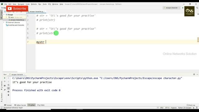 Escape Characters in Python Hindi || Tutorial - 12 || Python Tutorial смотреть онлайн