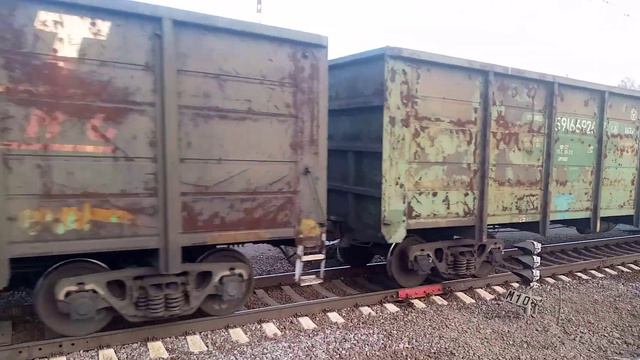 Электровоз 2эс4к-101 с Грузовым поездом Колпино смотреть онлайн