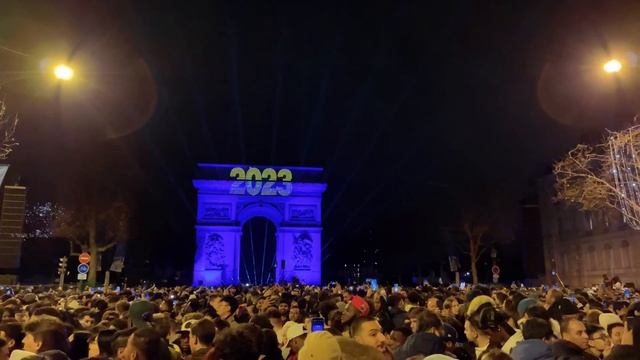 Paris, France?? -Paris New Year Fireworks 2023 | Feu D'artifice 2023 | Paris 4K | A Walk In Paris