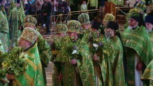 Патриаршая проповедь в праздник Святой Троицы после богослужения в Храме Христа Спасителя