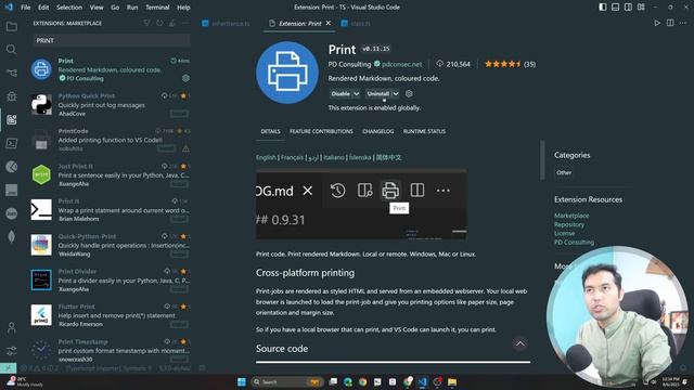 One Click to Export Code from VS Code to PDF Document File ? Print Extension смотреть онлайн